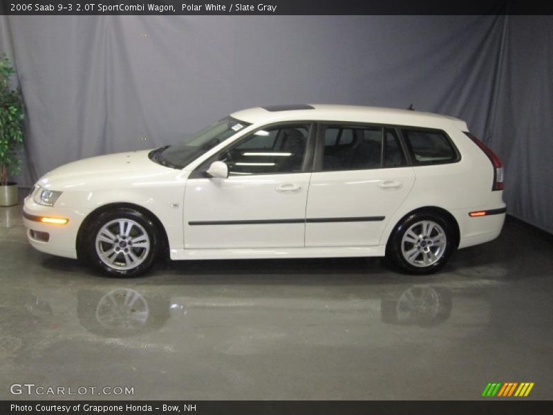 Polar White / Slate Gray 2006 Saab 9-3 2.0T SportCombi Wagon