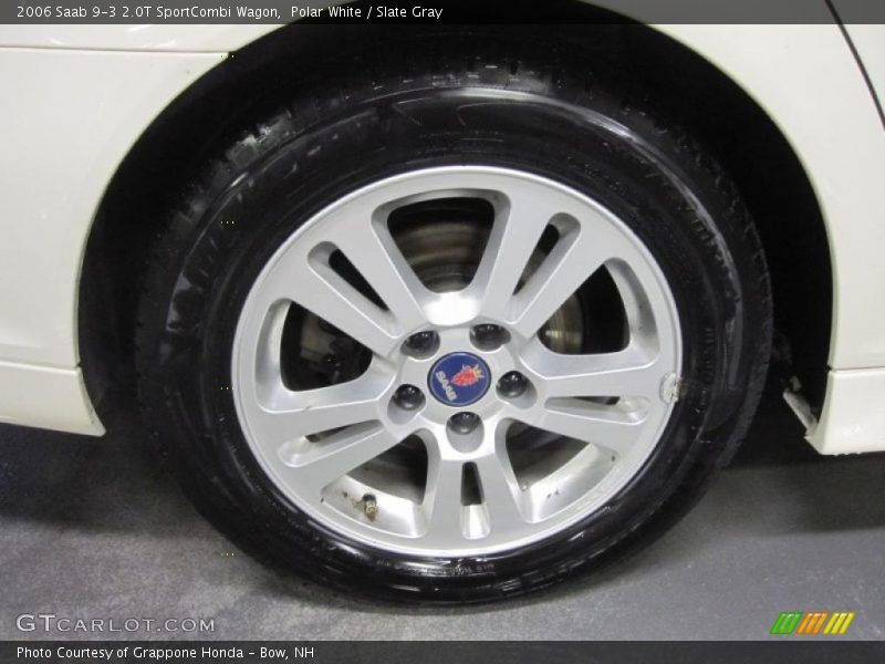 Polar White / Slate Gray 2006 Saab 9-3 2.0T SportCombi Wagon