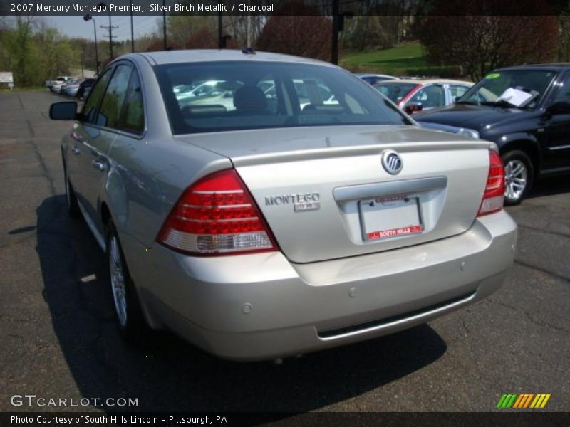 Silver Birch Metallic / Charcoal 2007 Mercury Montego Premier