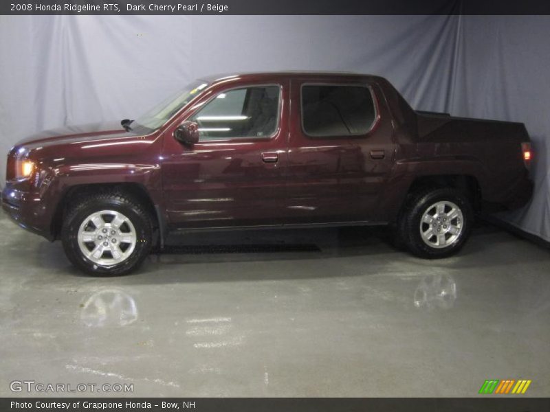 Dark Cherry Pearl / Beige 2008 Honda Ridgeline RTS