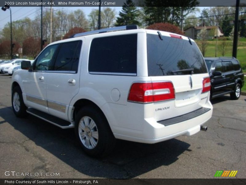 White Platinum Tri-Coat / Camel 2009 Lincoln Navigator 4x4