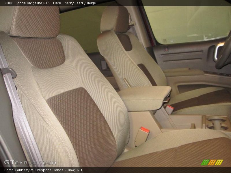 Dark Cherry Pearl / Beige 2008 Honda Ridgeline RTS