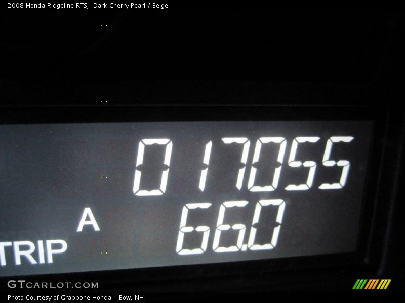 Dark Cherry Pearl / Beige 2008 Honda Ridgeline RTS