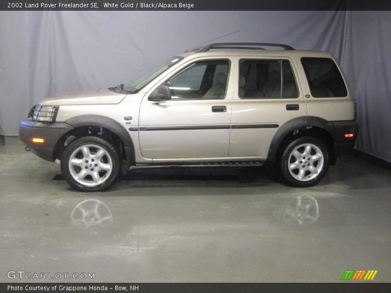 White Gold / Black/Alpaca Beige 2002 Land Rover Freelander SE