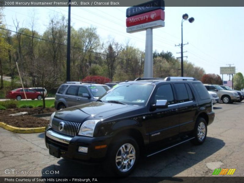 Black / Charcoal Black 2008 Mercury Mountaineer Premier AWD