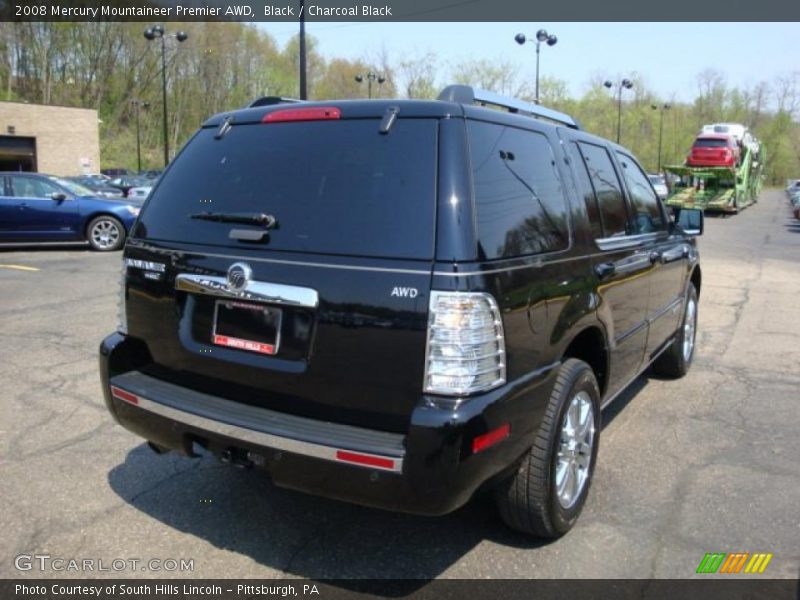 Black / Charcoal Black 2008 Mercury Mountaineer Premier AWD