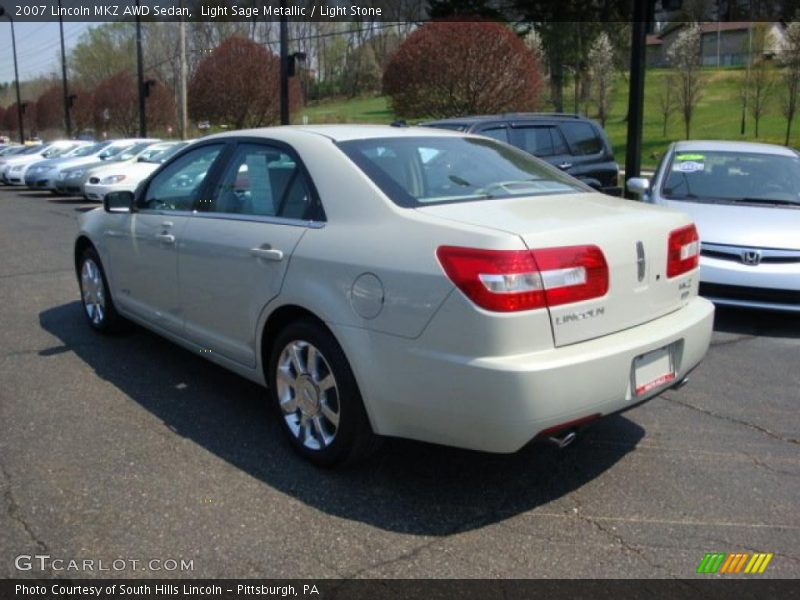 Light Sage Metallic / Light Stone 2007 Lincoln MKZ AWD Sedan
