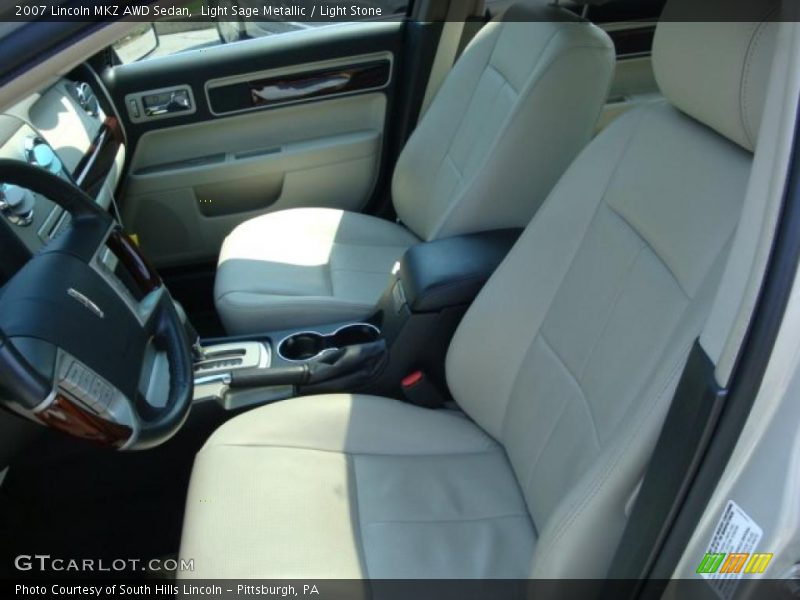 Light Sage Metallic / Light Stone 2007 Lincoln MKZ AWD Sedan