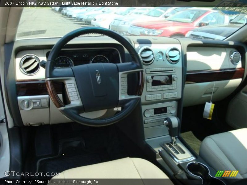 Light Sage Metallic / Light Stone 2007 Lincoln MKZ AWD Sedan