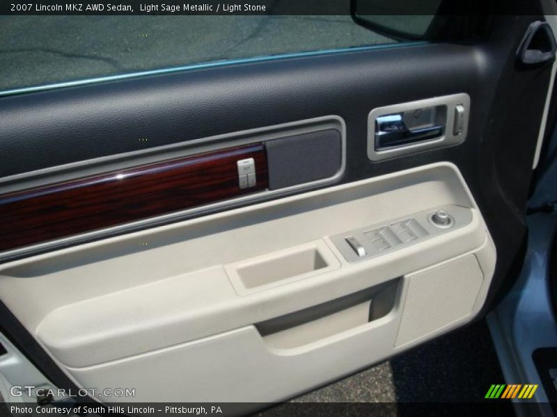 Light Sage Metallic / Light Stone 2007 Lincoln MKZ AWD Sedan