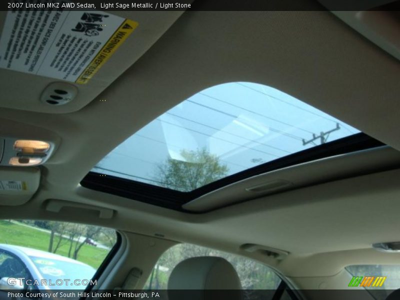 Light Sage Metallic / Light Stone 2007 Lincoln MKZ AWD Sedan