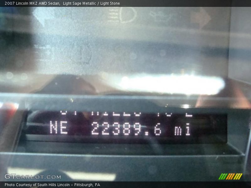 Light Sage Metallic / Light Stone 2007 Lincoln MKZ AWD Sedan