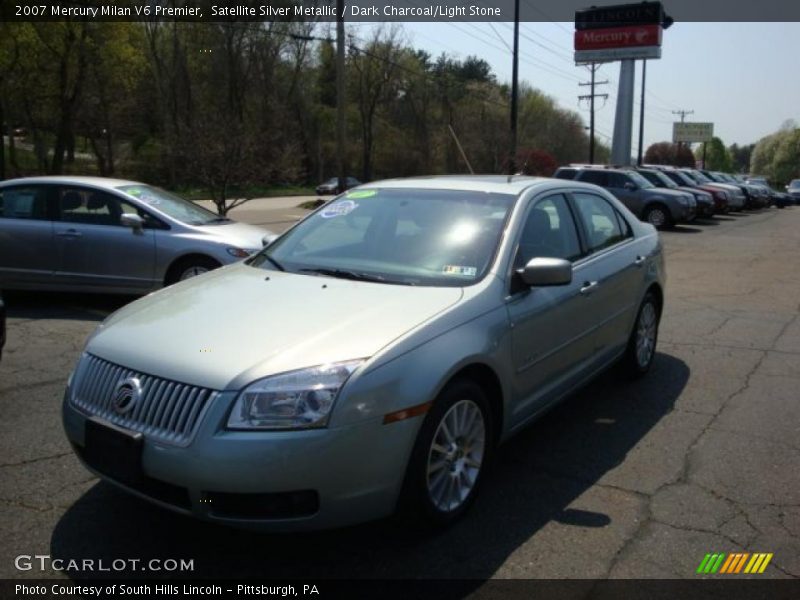 Satellite Silver Metallic / Dark Charcoal/Light Stone 2007 Mercury Milan V6 Premier