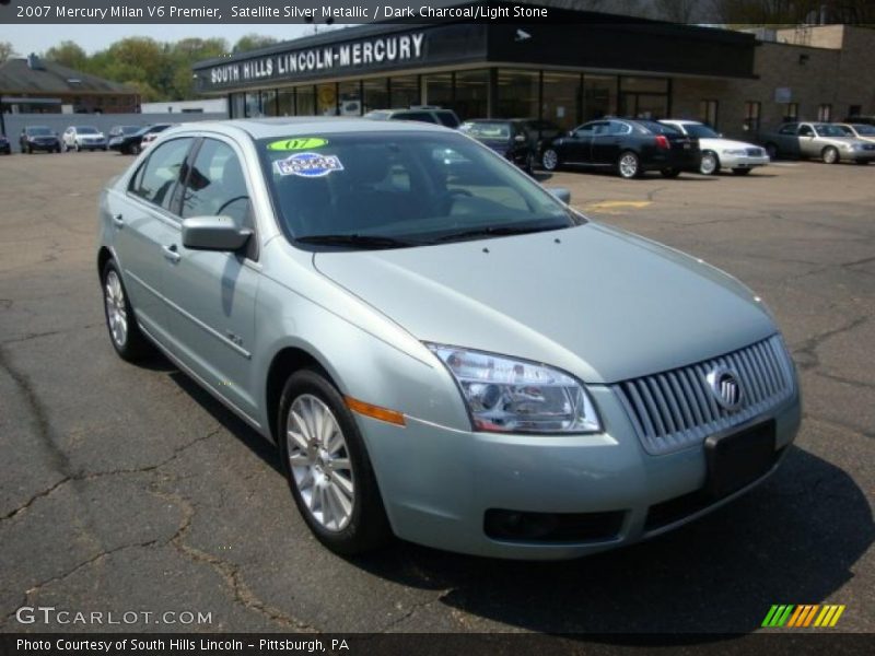 Satellite Silver Metallic / Dark Charcoal/Light Stone 2007 Mercury Milan V6 Premier