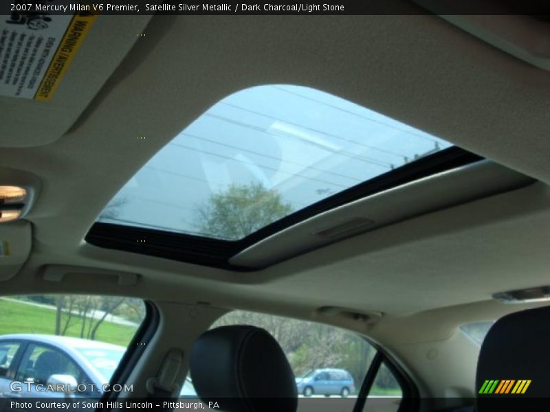 Satellite Silver Metallic / Dark Charcoal/Light Stone 2007 Mercury Milan V6 Premier