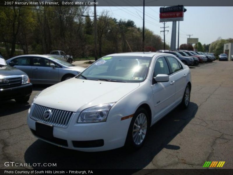 Oxford White / Camel 2007 Mercury Milan V6 Premier