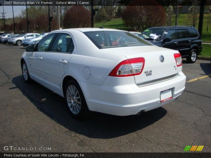 Oxford White / Camel 2007 Mercury Milan V6 Premier
