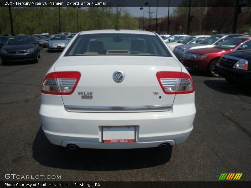 Oxford White / Camel 2007 Mercury Milan V6 Premier