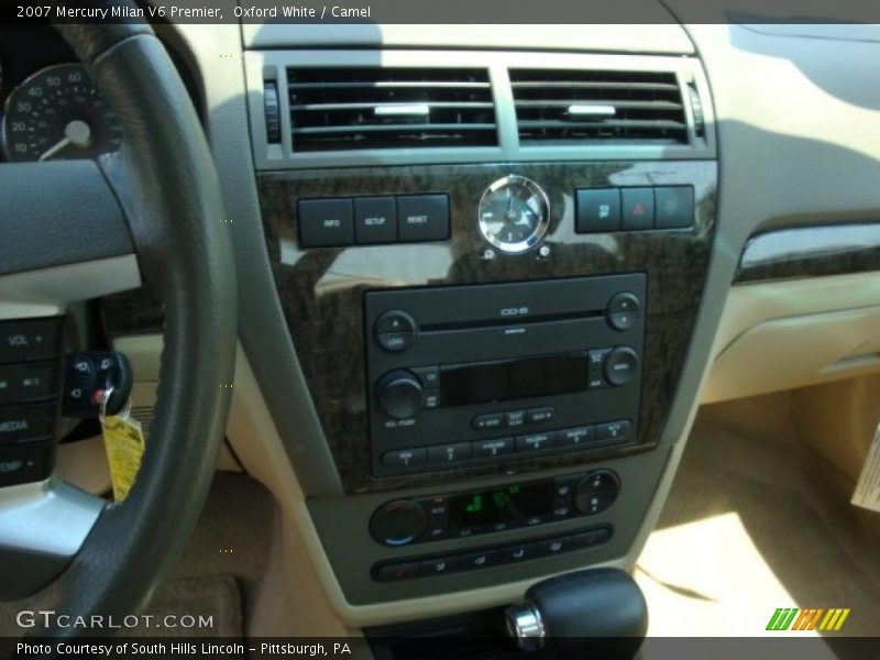 Oxford White / Camel 2007 Mercury Milan V6 Premier