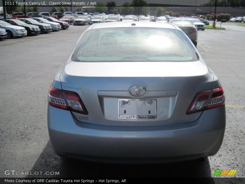 Classic Silver Metallic / Ash 2011 Toyota Camry LE