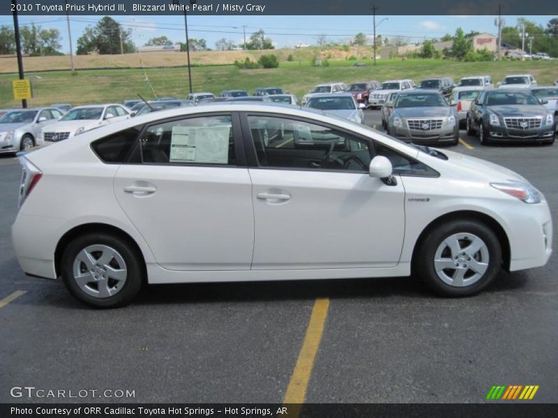 Blizzard White Pearl / Misty Gray 2010 Toyota Prius Hybrid III