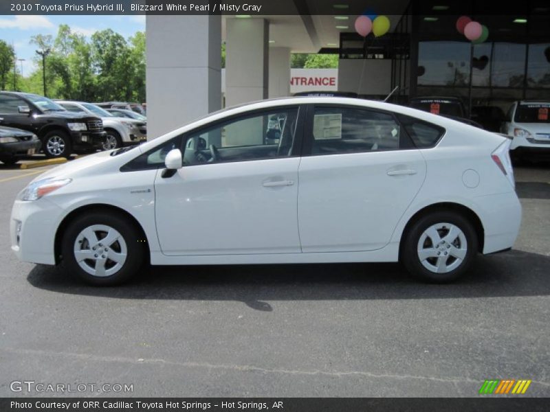 Blizzard White Pearl / Misty Gray 2010 Toyota Prius Hybrid III