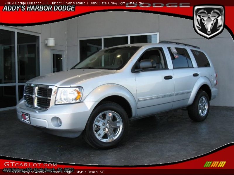 Bright Silver Metallic / Dark Slate Gray/Light Slate Gray 2009 Dodge Durango SLT