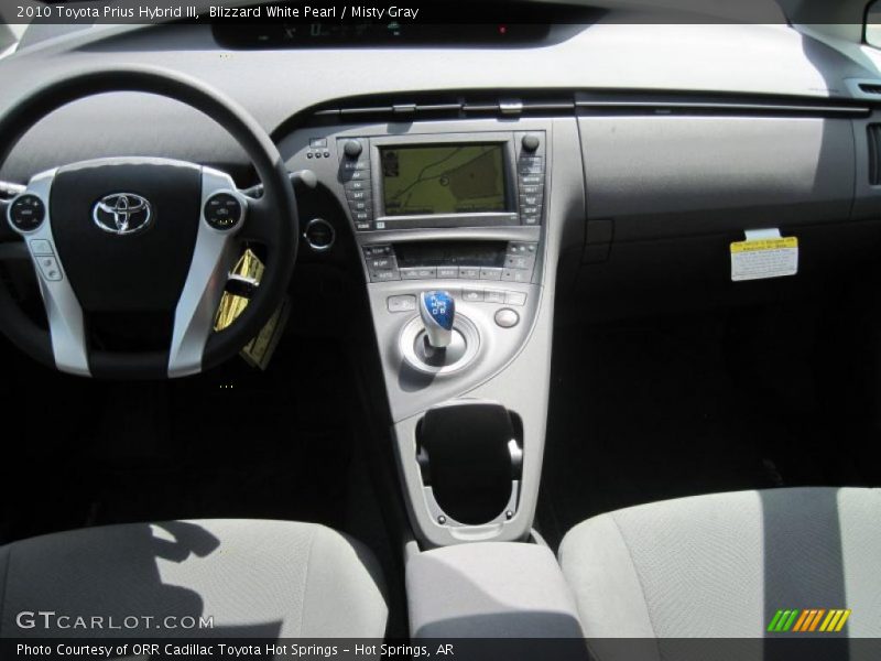 Blizzard White Pearl / Misty Gray 2010 Toyota Prius Hybrid III