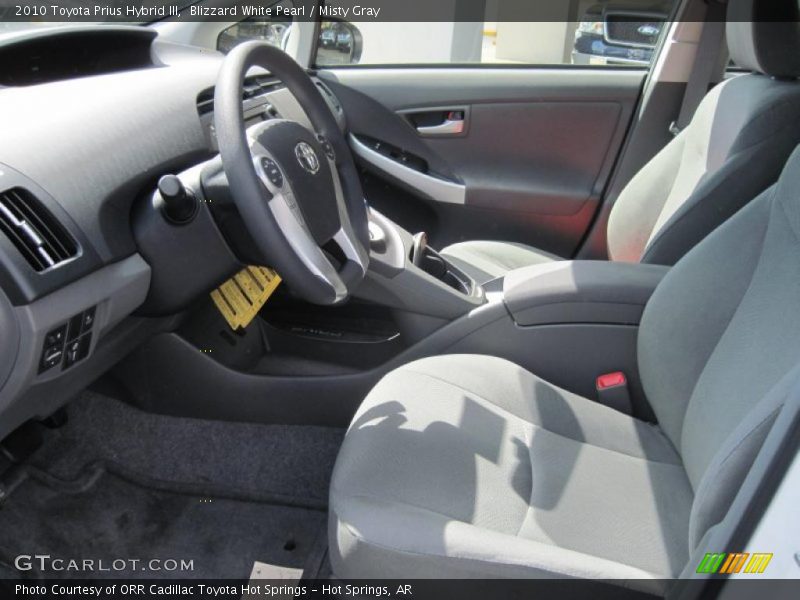 Blizzard White Pearl / Misty Gray 2010 Toyota Prius Hybrid III