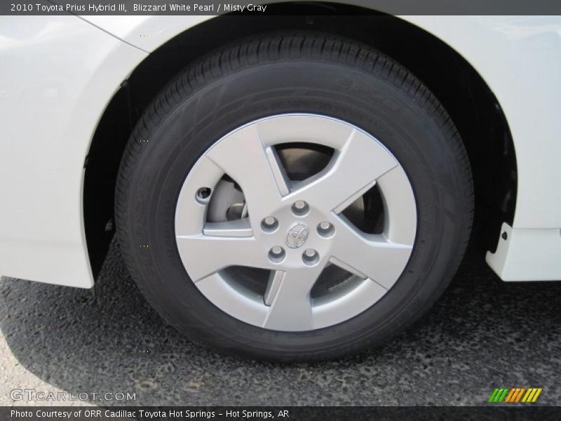 Blizzard White Pearl / Misty Gray 2010 Toyota Prius Hybrid III