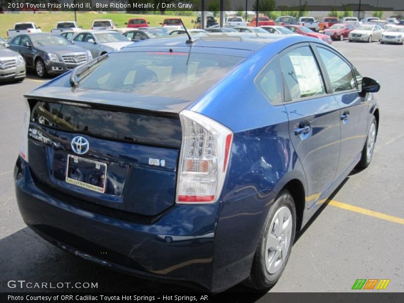Blue Ribbon Metallic / Dark Gray 2010 Toyota Prius Hybrid III