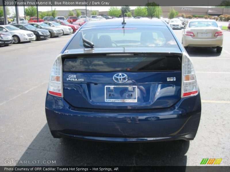 Blue Ribbon Metallic / Dark Gray 2010 Toyota Prius Hybrid III