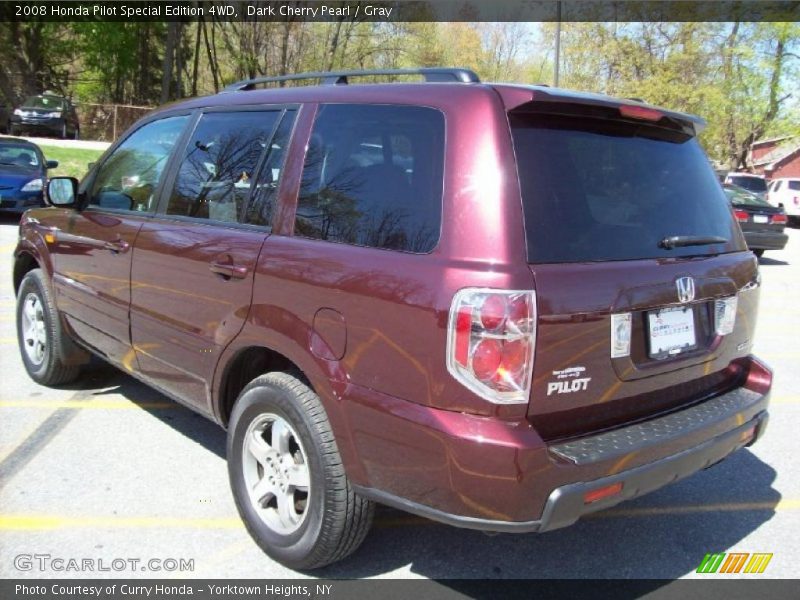 Dark Cherry Pearl / Gray 2008 Honda Pilot Special Edition 4WD