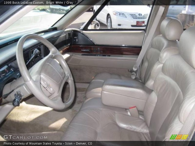Bright White / Gray 1998 Buick LeSabre Custom