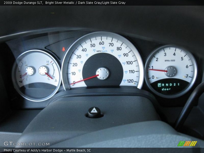 Bright Silver Metallic / Dark Slate Gray/Light Slate Gray 2009 Dodge Durango SLT