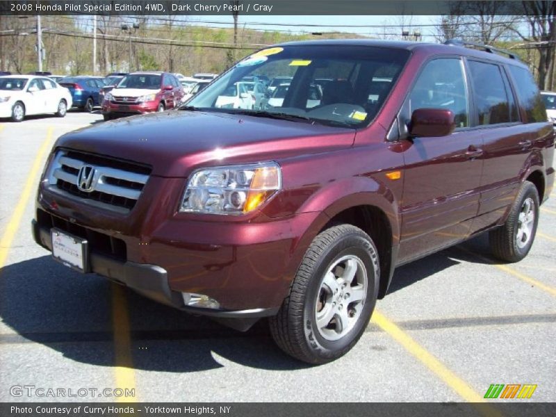 Dark Cherry Pearl / Gray 2008 Honda Pilot Special Edition 4WD