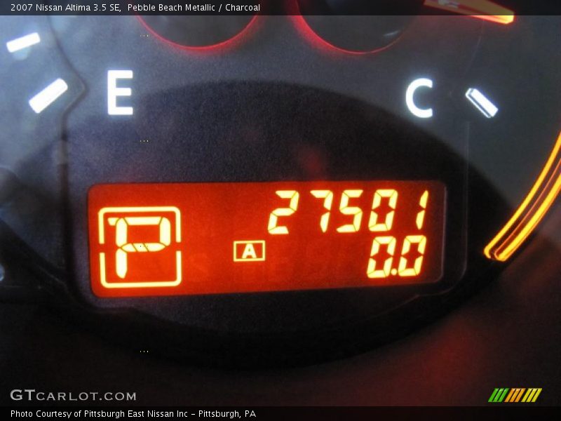 Pebble Beach Metallic / Charcoal 2007 Nissan Altima 3.5 SE