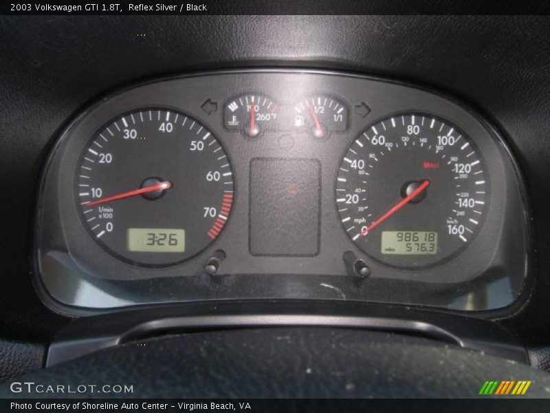 Reflex Silver / Black 2003 Volkswagen GTI 1.8T