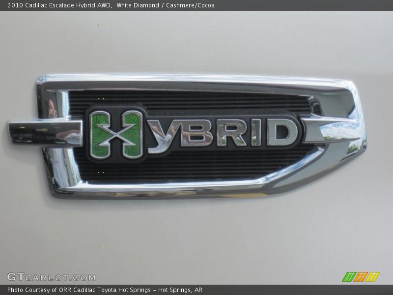 White Diamond / Cashmere/Cocoa 2010 Cadillac Escalade Hybrid AWD