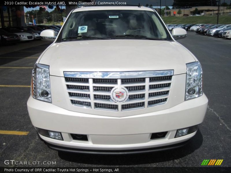 White Diamond / Cashmere/Cocoa 2010 Cadillac Escalade Hybrid AWD
