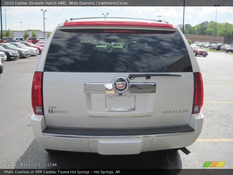 White Diamond / Cashmere/Cocoa 2010 Cadillac Escalade Hybrid AWD