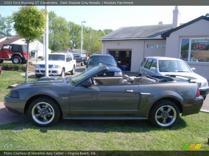 Dark Shadow Grey Metallic / Medium Parchment 2003 Ford Mustang GT Convertible