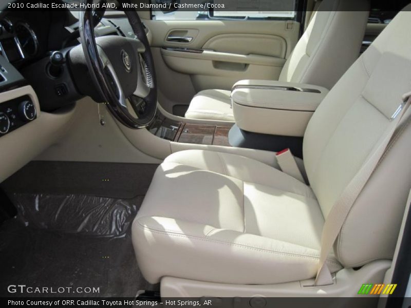 White Diamond / Cashmere/Cocoa 2010 Cadillac Escalade Hybrid AWD