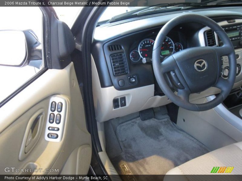Charcoal Beige Metallic / Medium Pebble Beige 2006 Mazda Tribute s