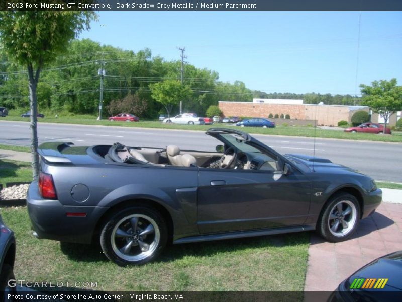 Dark Shadow Grey Metallic / Medium Parchment 2003 Ford Mustang GT Convertible