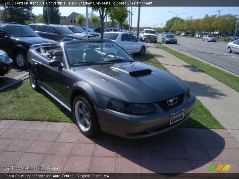 Dark Shadow Grey Metallic / Medium Parchment 2003 Ford Mustang GT Convertible