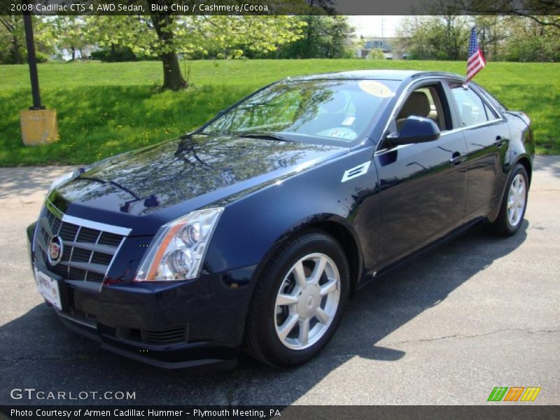 Blue Chip / Cashmere/Cocoa 2008 Cadillac CTS 4 AWD Sedan