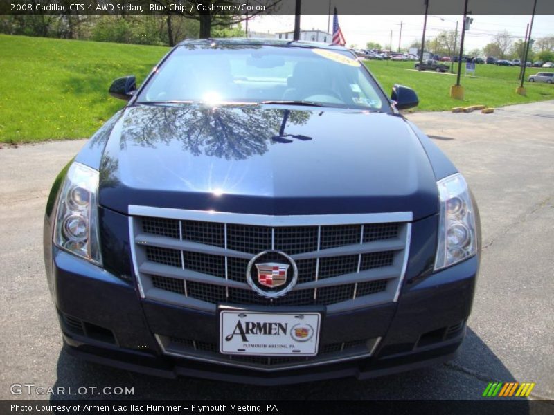 Blue Chip / Cashmere/Cocoa 2008 Cadillac CTS 4 AWD Sedan