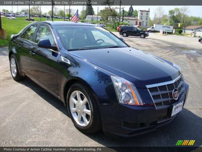 Blue Chip / Cashmere/Cocoa 2008 Cadillac CTS 4 AWD Sedan