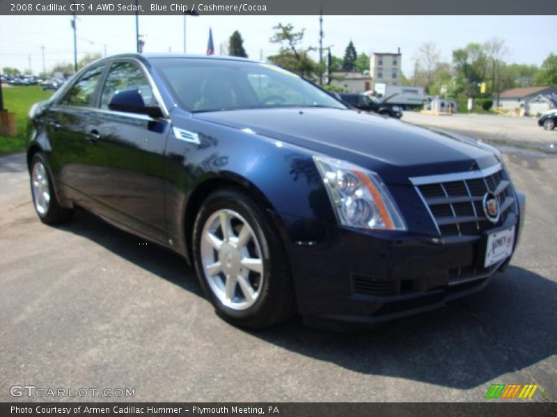 Blue Chip / Cashmere/Cocoa 2008 Cadillac CTS 4 AWD Sedan